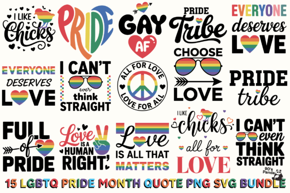 Download Lgbtq Pride Month Quote SVG PNG Bundle - Quote svg Collection