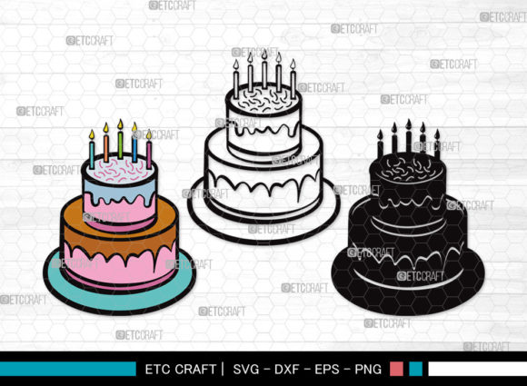 Download Birthday Cake SVG Cut File - Premium Resources